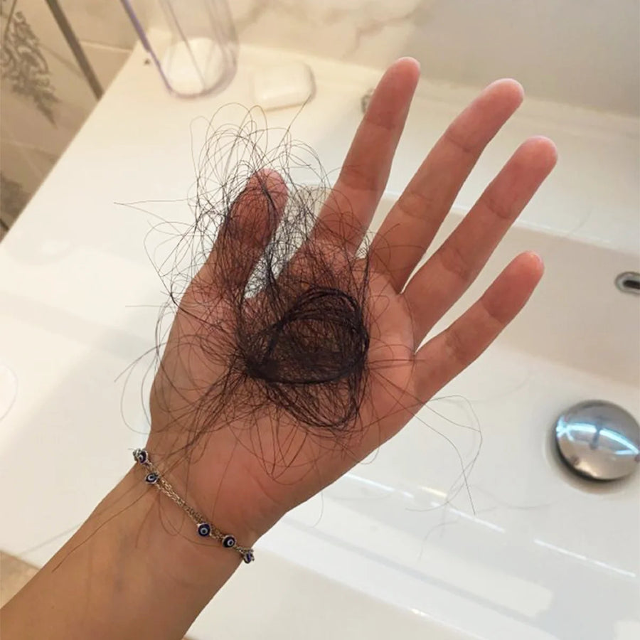 I was noticing more hair in the drain