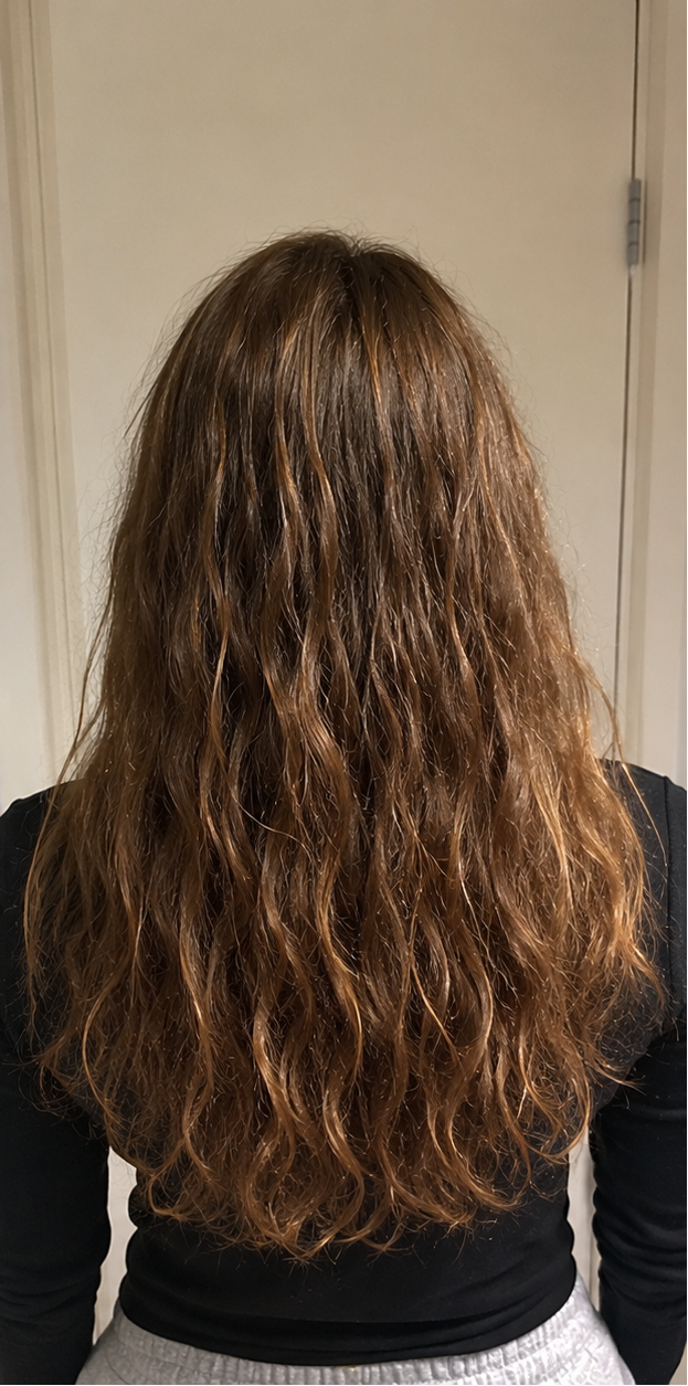 Less dry hair na